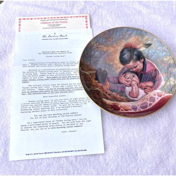 TENDER LOVING CARE BY PERILLO Collector PLATE - Picture 3 of 5